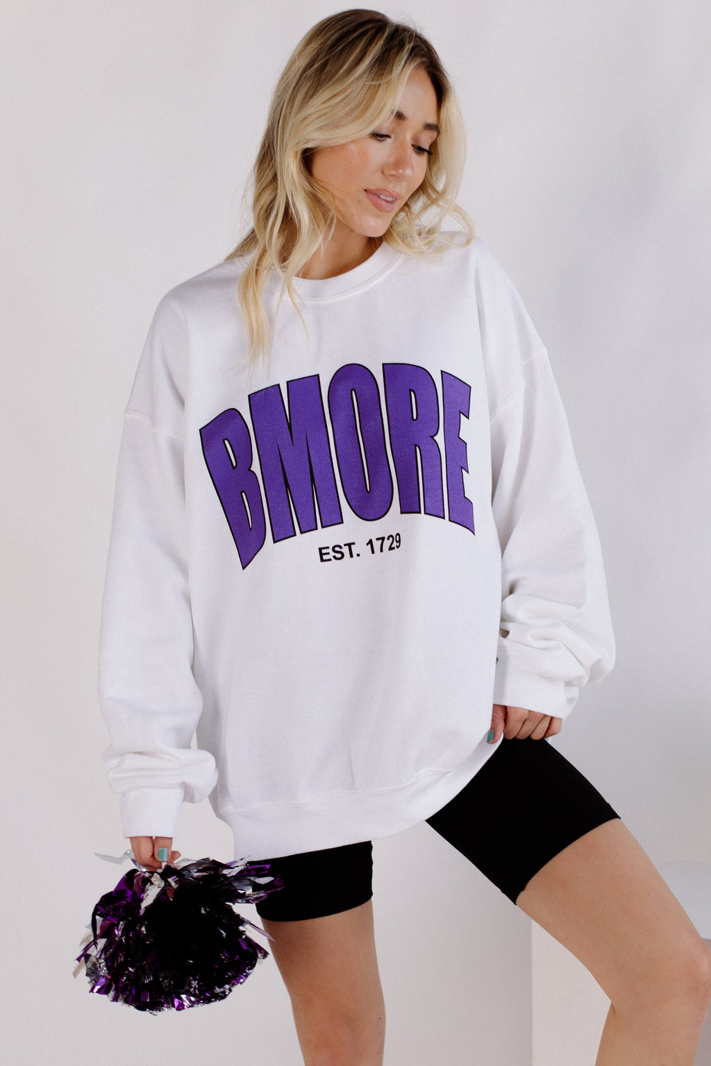 Brightside The Label BMORE Varsity Crewneck