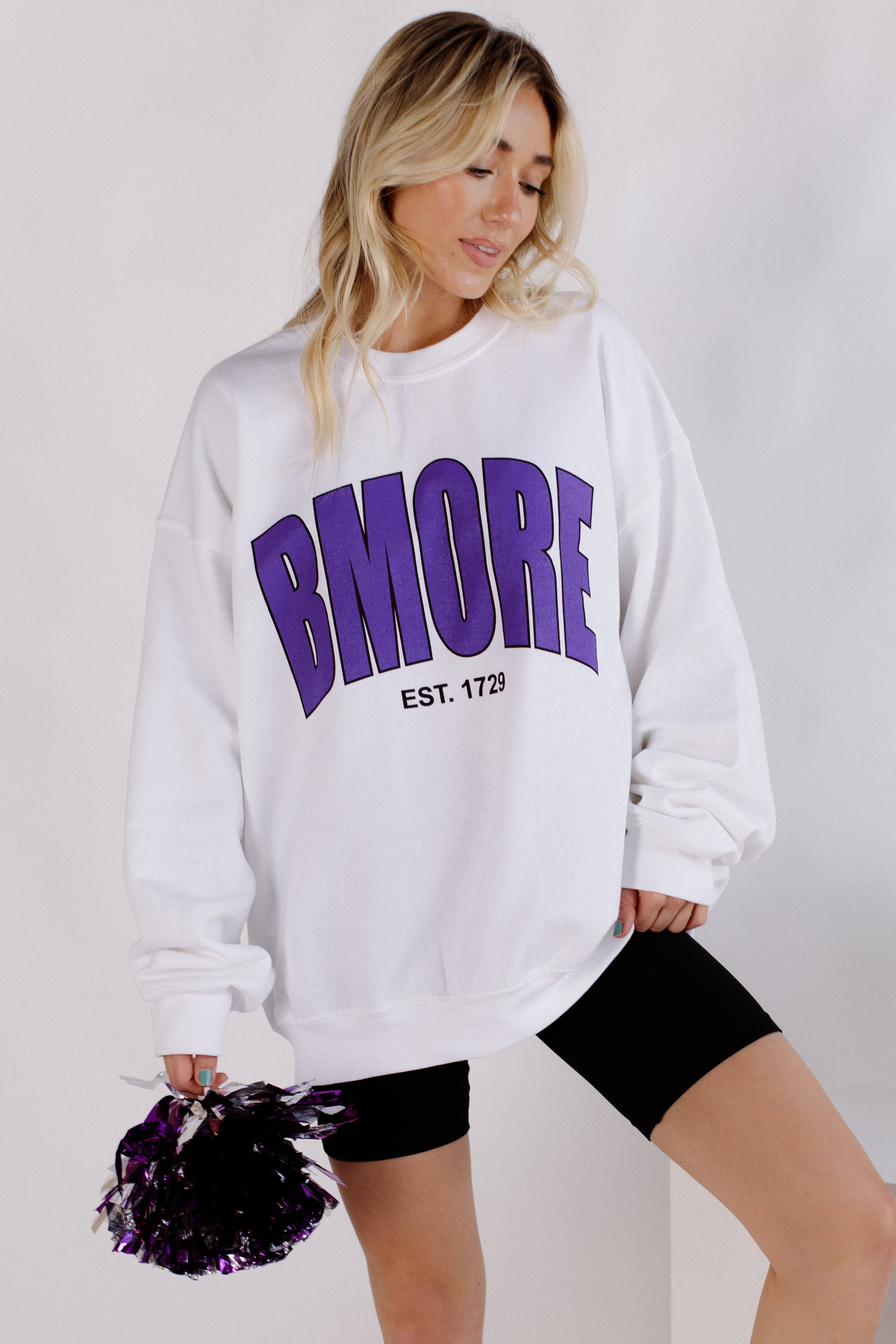 Brightside The Label BMORE Varsity Crewneck