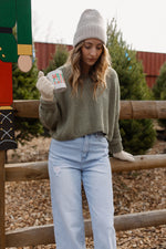 Free People Winnie Waffle Cuff Beanie