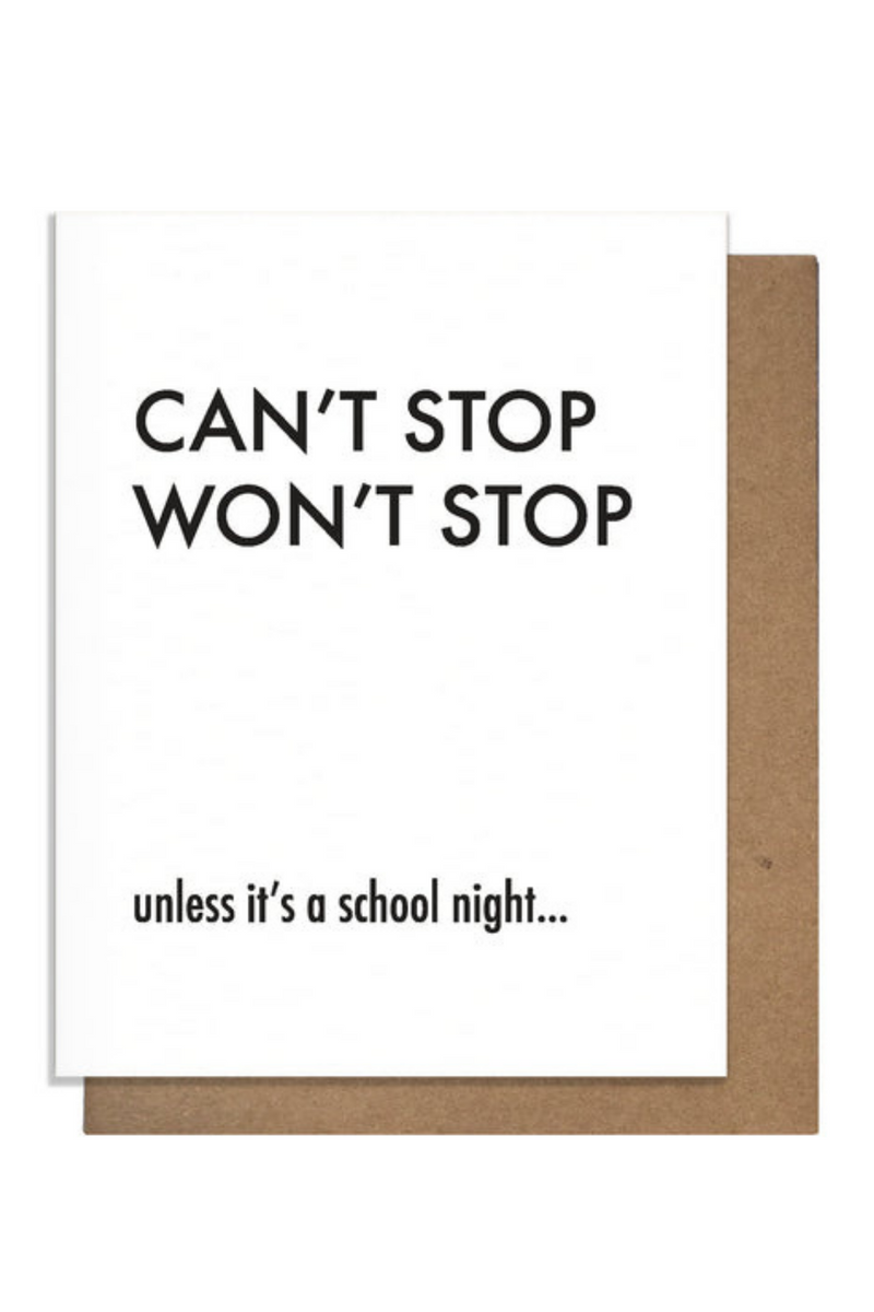 Can't Stop Greeting Card