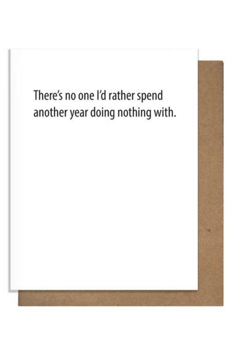 Doing Nothing Love Card