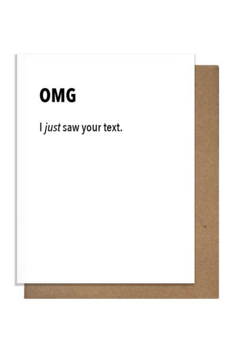 Saw Your Text Greeting Card