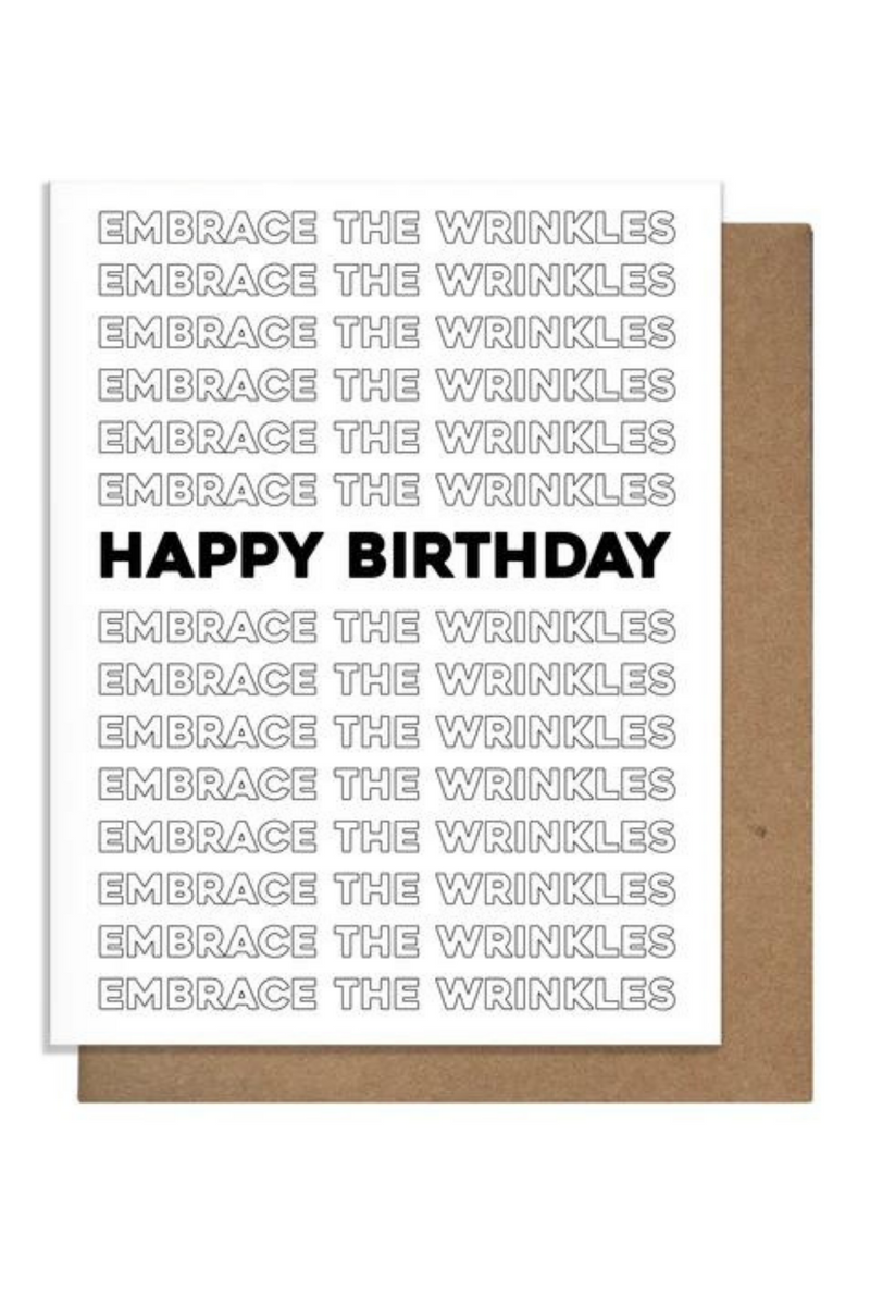 Wrinkles Birthday Card