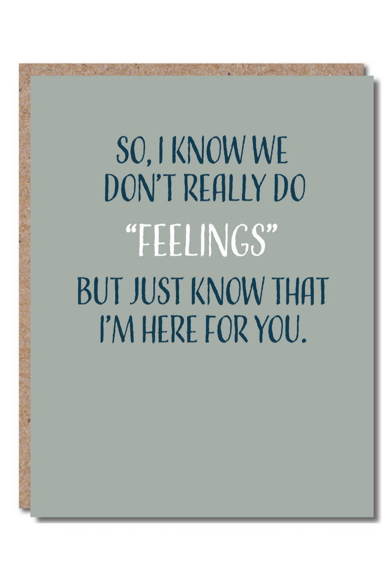 "Feelings" Greeting Card