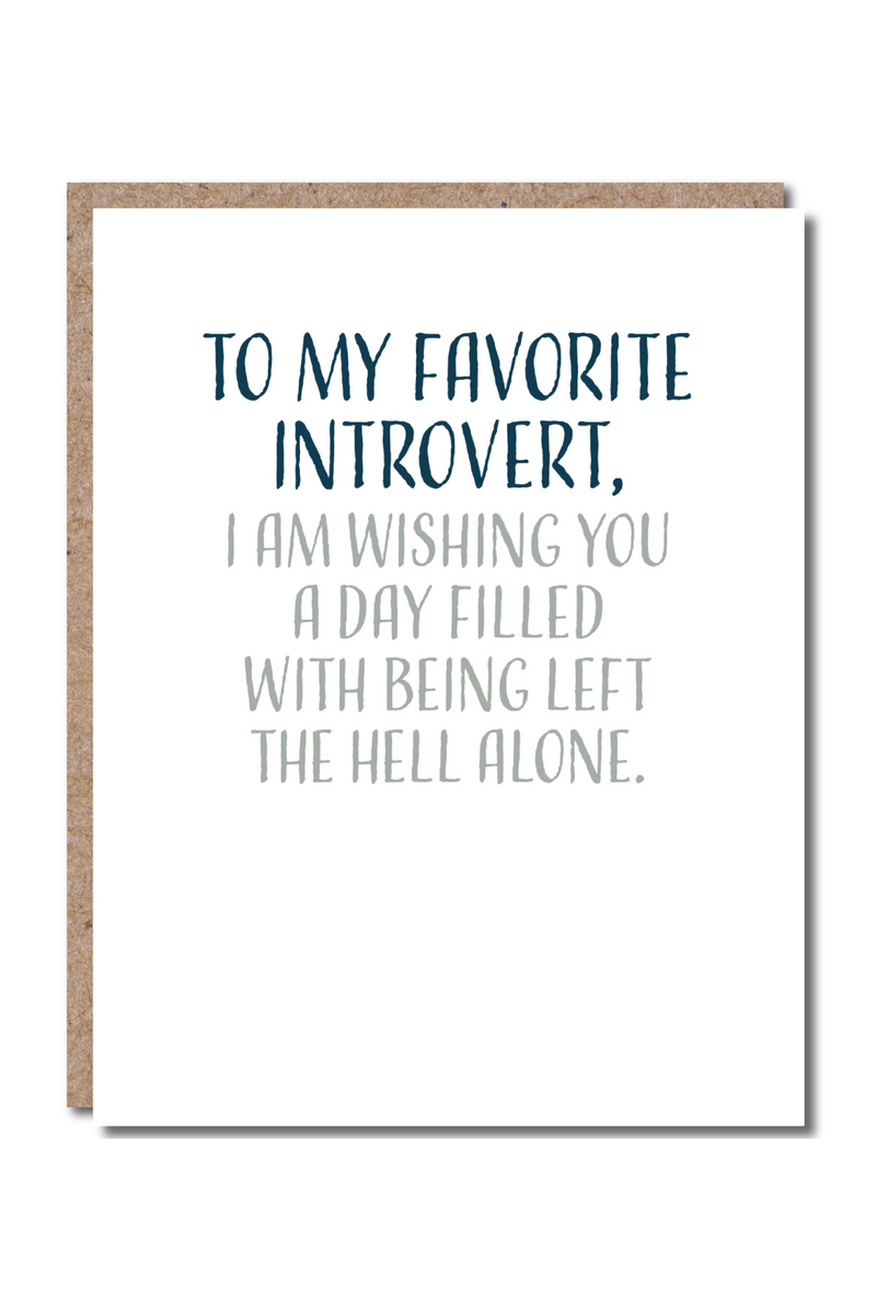 Favorite Introvert Card