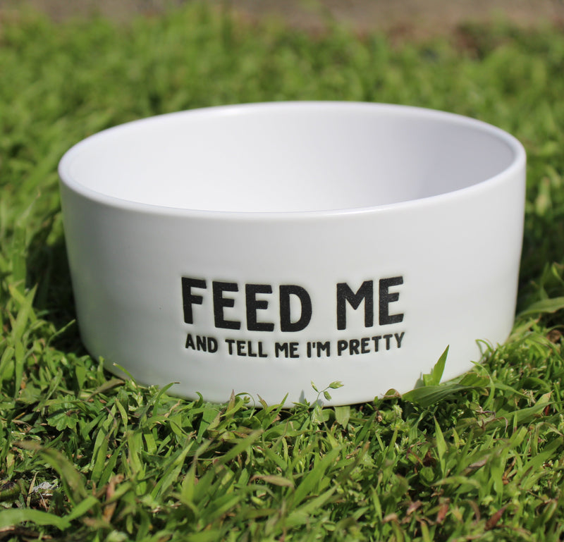 Feed Me Dog Bowl