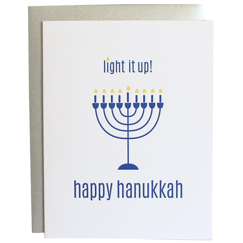 Light It Up Hanukkah Card