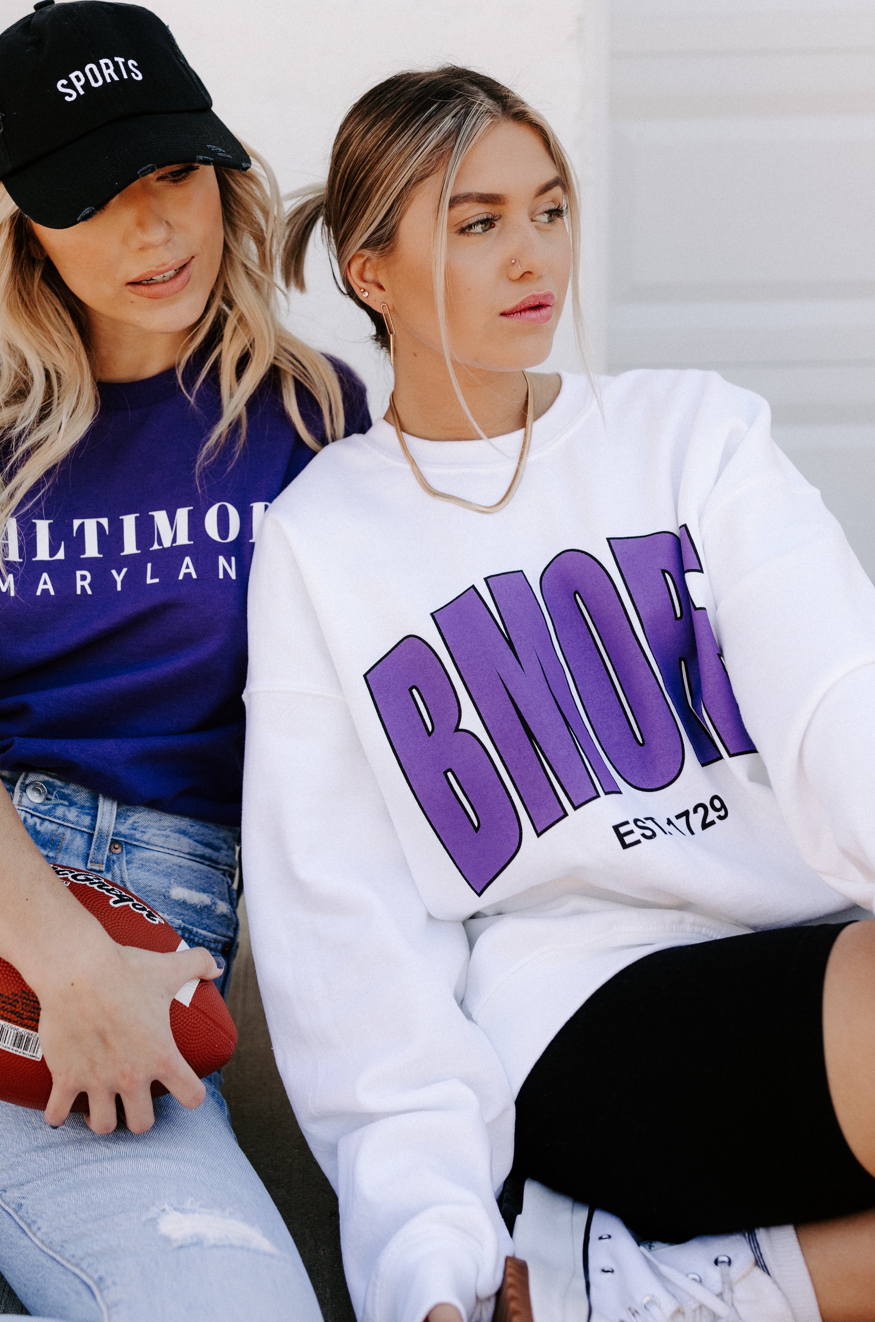 Brightside The Label BMORE Varsity Crewneck