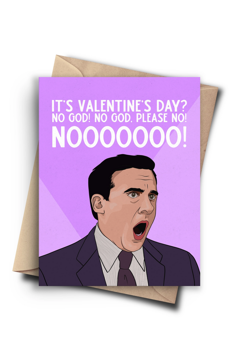 Michael Scott Please No Valentine's Card