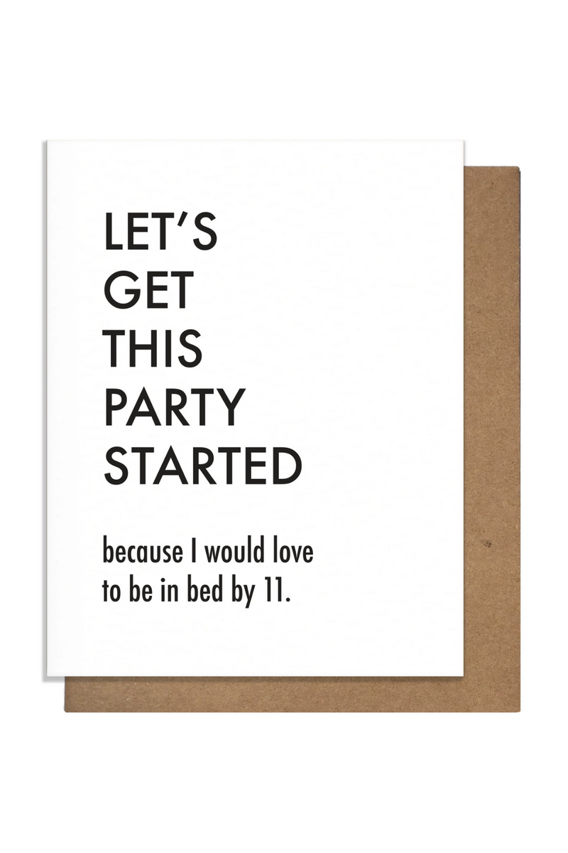 Party Started Birthday Card