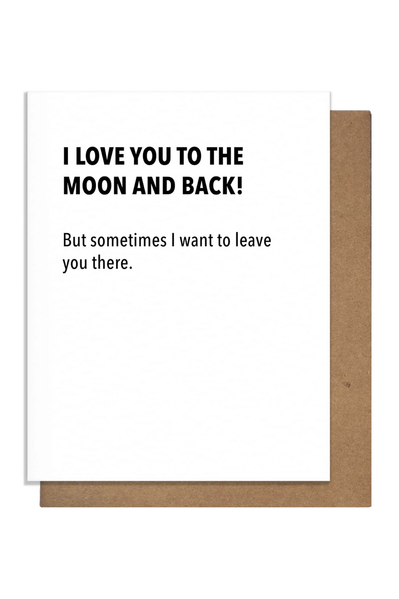 Moon & Back Greeting Card