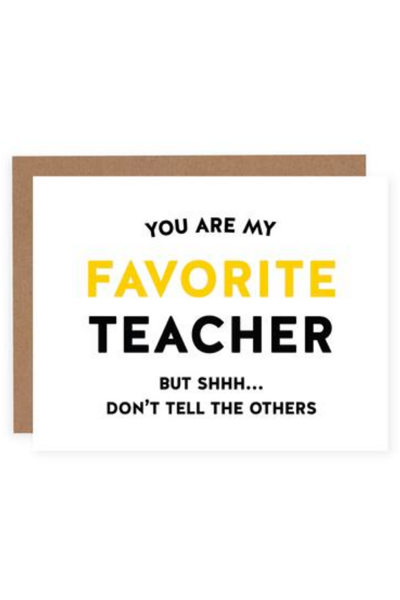 My Favorite Teacher Card