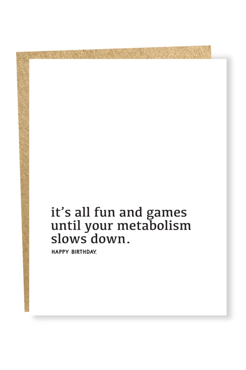 Metabolism Greeting Card