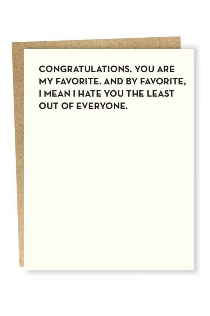 Favorite Greeting Card