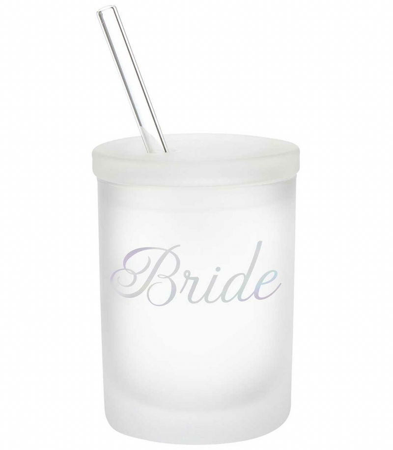 Bride Lidded Glass Cup