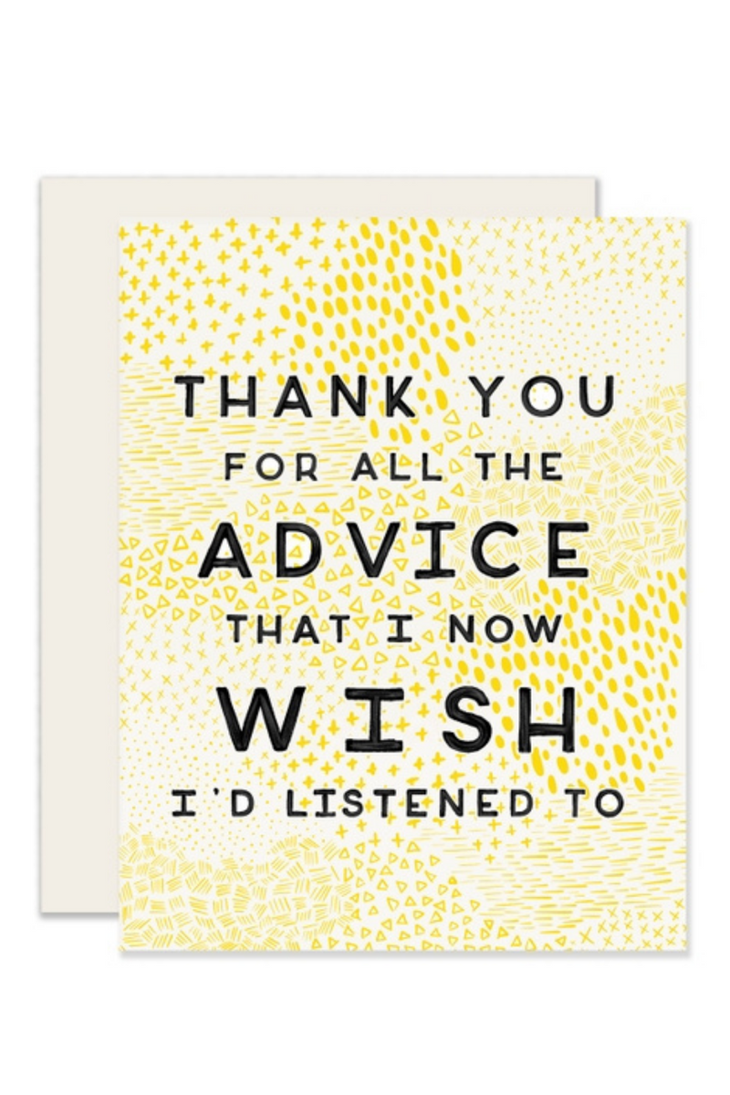 Parental Advice Greeting Card