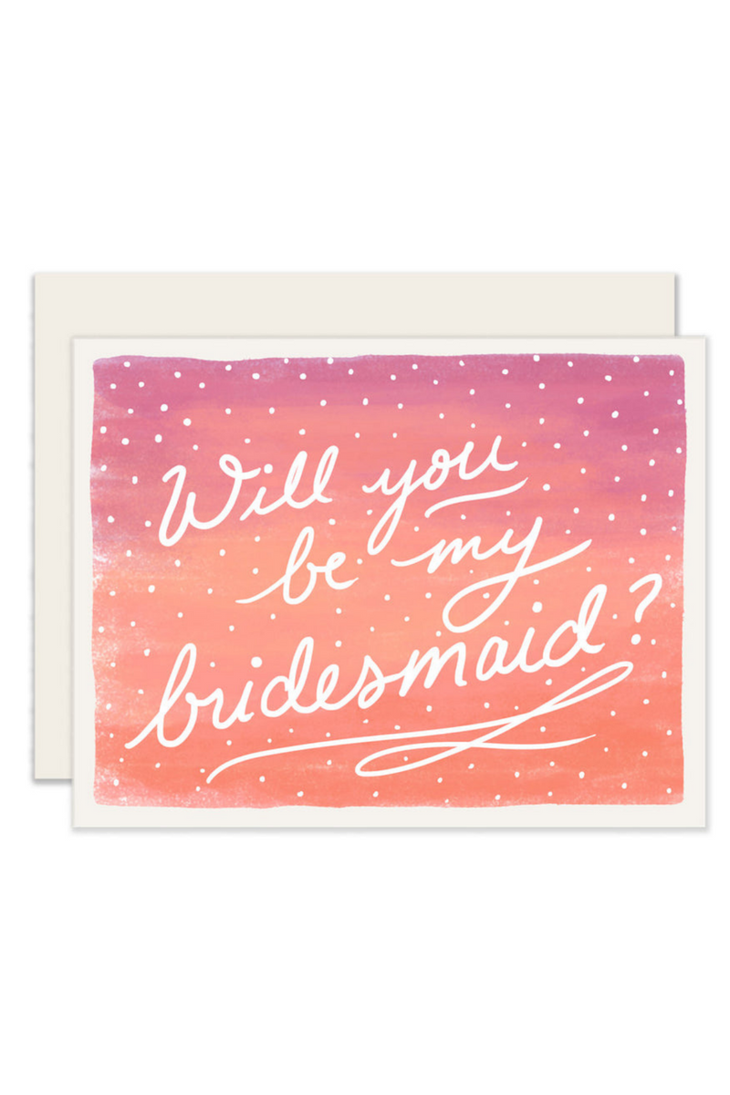 Bridesmaid Ombre Card