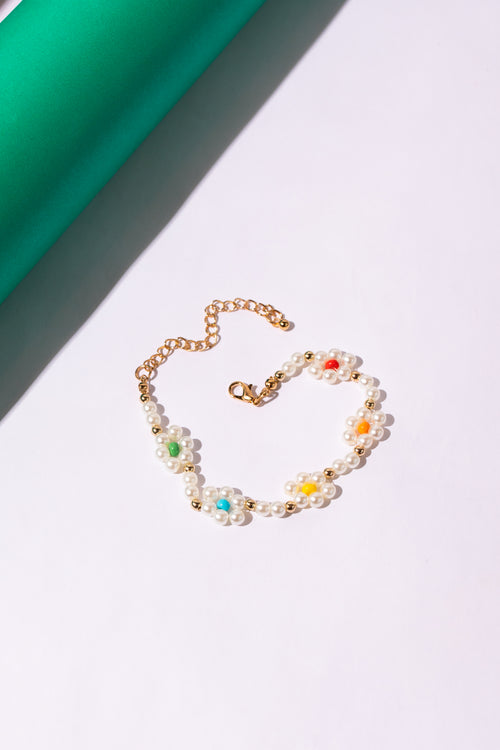 Tamara Beaded Flower Bracelet