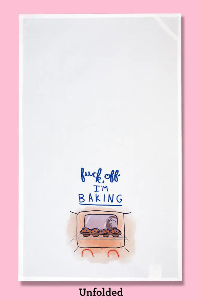 Fuck Off I'm Baking Dishtowel