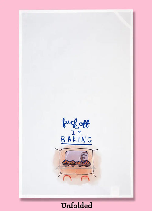 Fuck Off I'm Baking Dishtowel