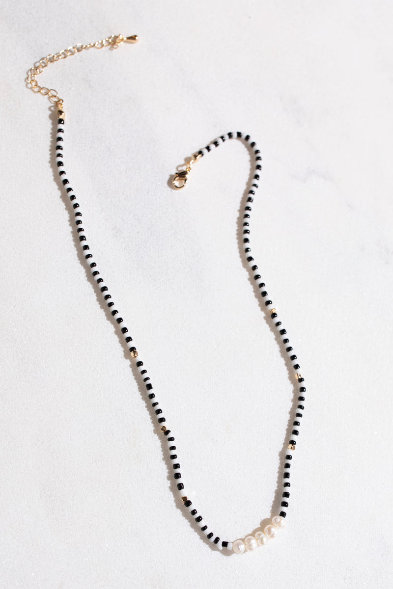 McKenzie Beaded Pearl Necklace
