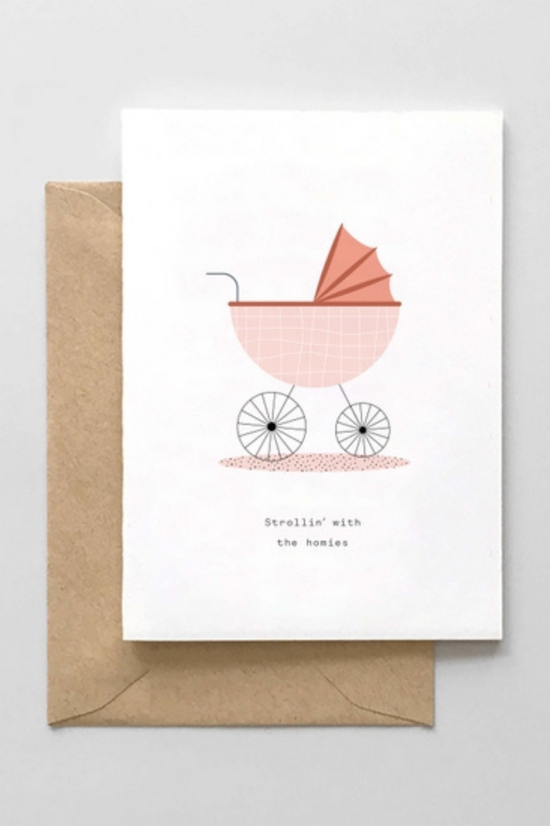 Strollin With The Homies Greeting Card