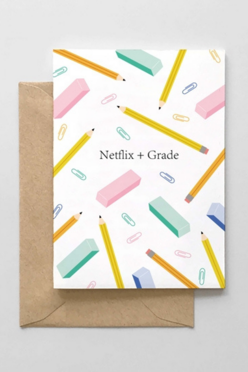 Netflix And Grade Greeting Card