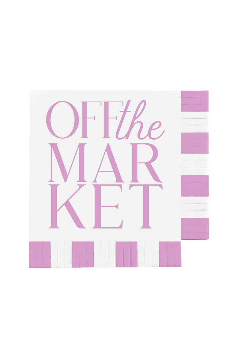 Off The Market Fringe Beverage Napkins
