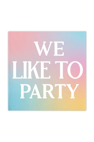 We Like To Party Beverage Napkins